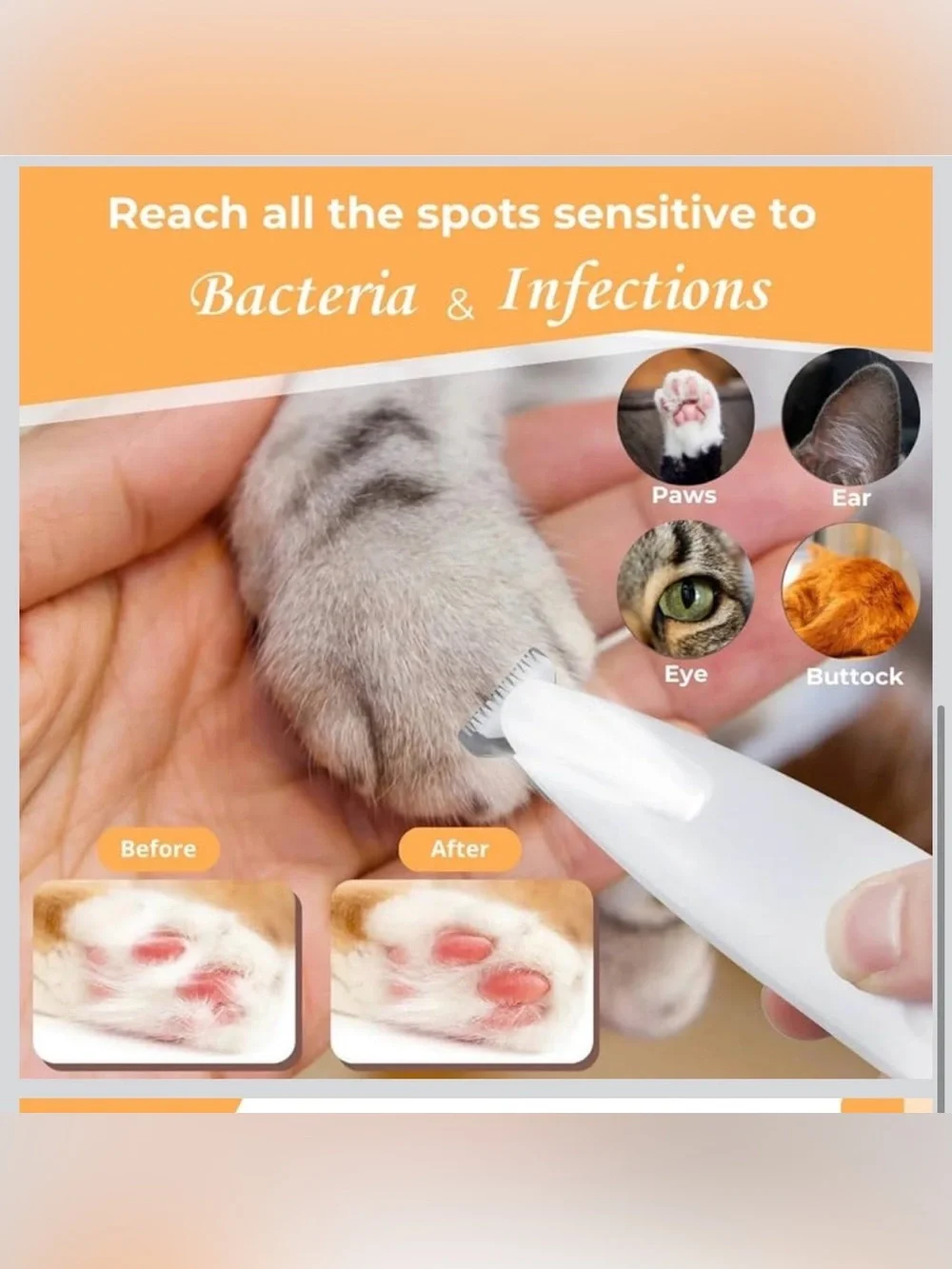 New Open Box Cat Grooming Trimmer, Belvedir Cat Trimmer, Cordless Pet Shaver
